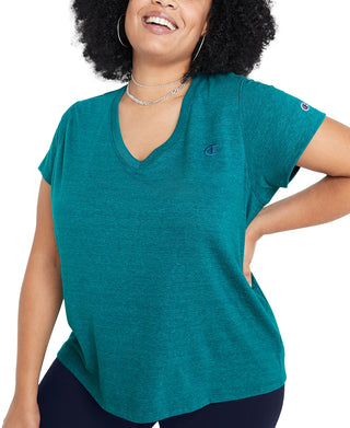 Camiseta Champion Powerblend Feminina Verde Tamanho 3X