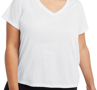 Camiseta Champion Powerblend Feminina Branca Tamanho 1X