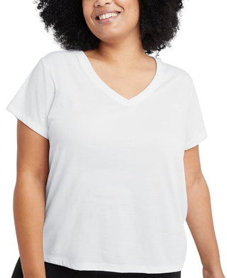 Camiseta Champion Powerblend Feminina Branca Tamanho 3X