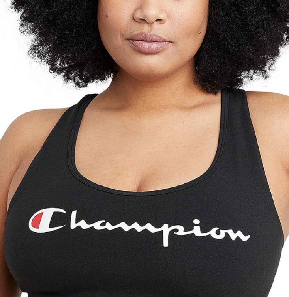 Sutiã esportivo autêntico Champion feminino preto tamanho 1X