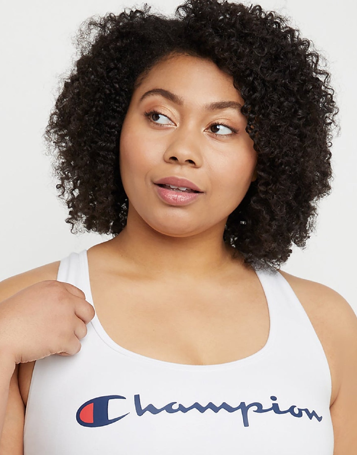 Sutiã esportivo autêntico Champion feminino, branco, tamanho 1X