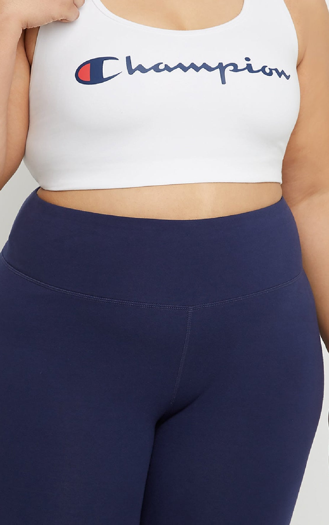 Sutiã esportivo autêntico Champion feminino, branco, tamanho 1X