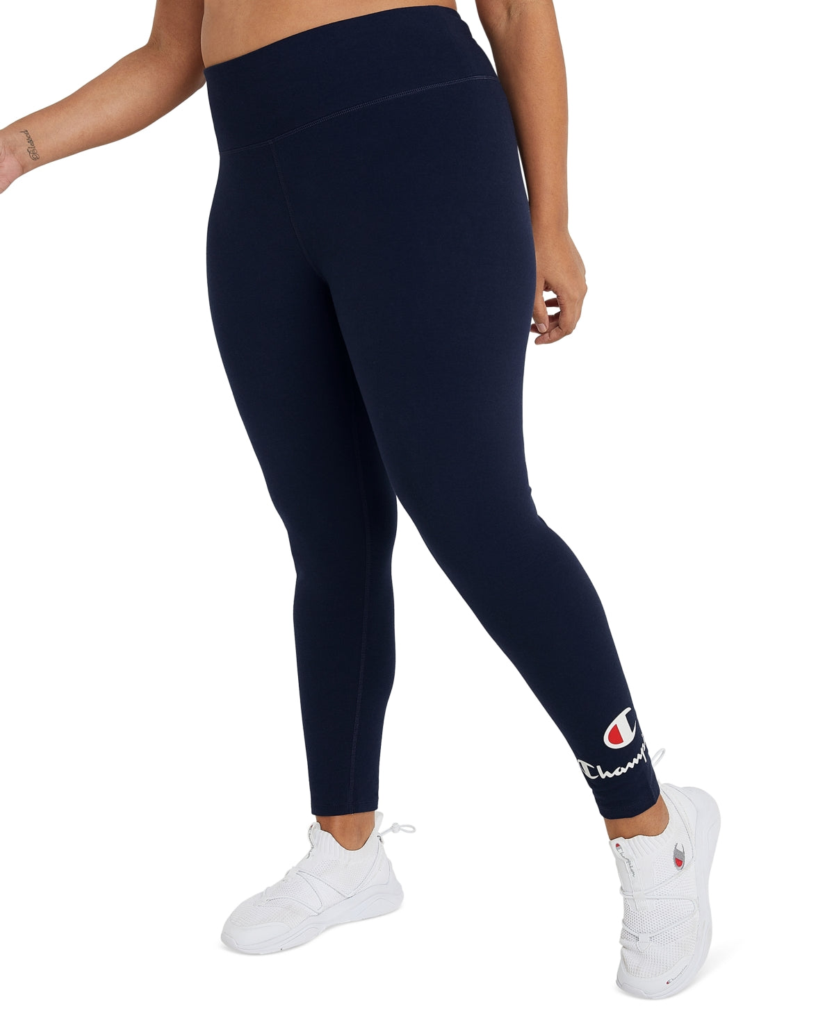 Legging Champion Feminina Authentic 7/8 Azul Tamanho 3X