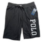 Shorts de pijama masculino Ralph Lauren com logotipo, preto, tamanho médio