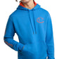 Moletom com capuz Champion Powerblend Standard Fit com estampa de logotipo e capuz masculino, azul, tamanho grande