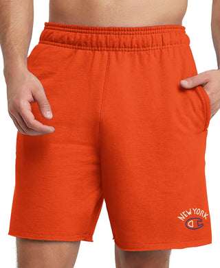 Champion Men's Powerblend Standard Fit Logo Print 7 Fleece Shorts Azul Tamanho XXL