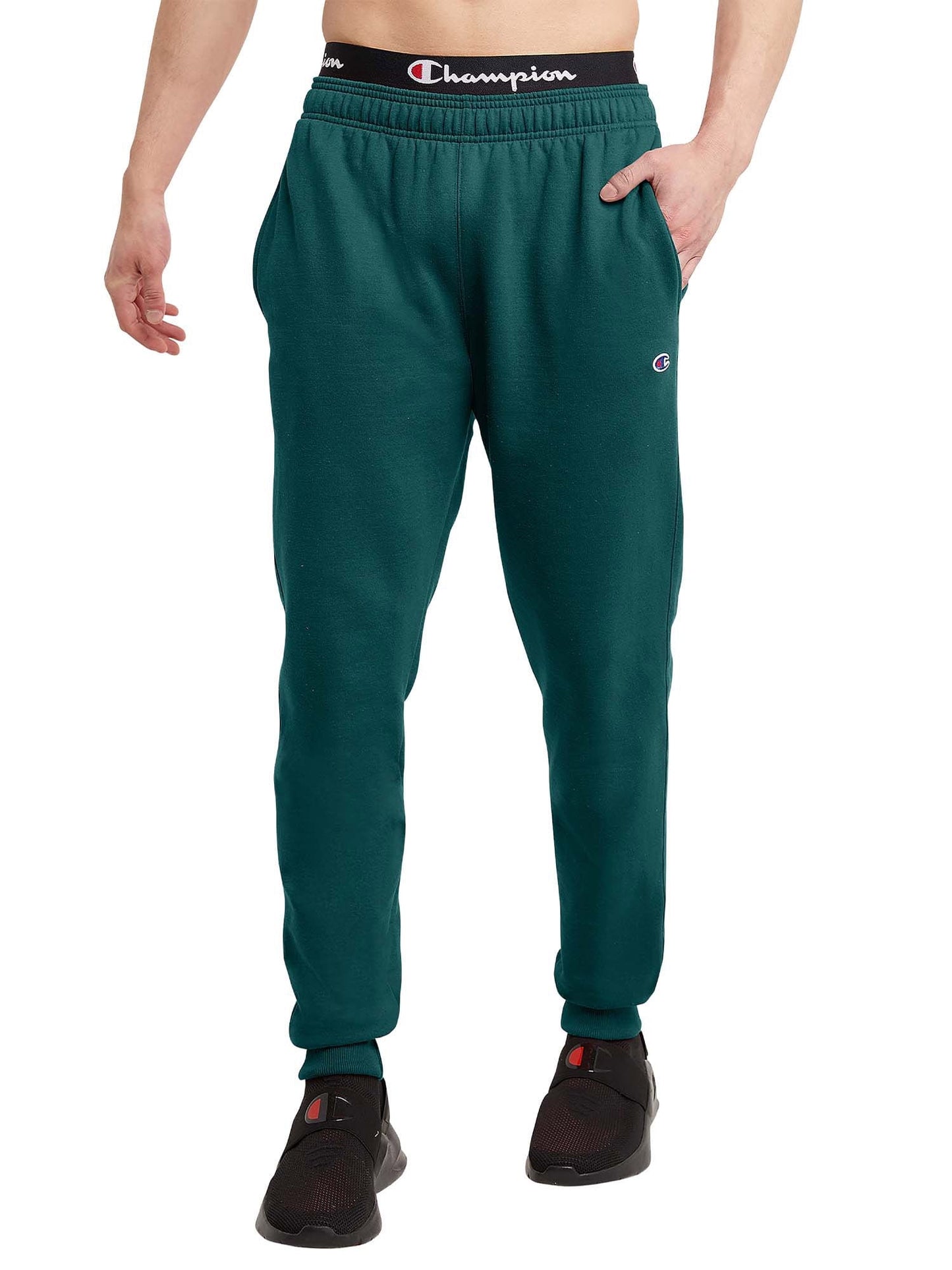 Calça de moletom Champion Powerblend Retro Masculina Verde Tamanho XX-G