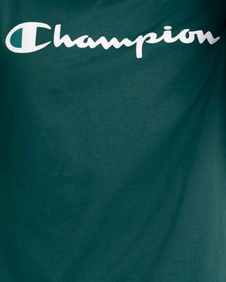 Camiseta Champion Classic Graphic Manga Longa Masculina Verde Tamanho Médio