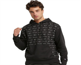 Champion Powerblend Fleece Hoodie Oxford Masculino Preto Tamanho XX-G