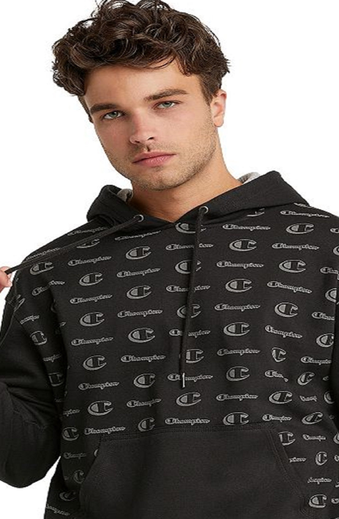 Champion Powerblend Fleece Hoodie Oxford Masculino Preto Tamanho XX-G