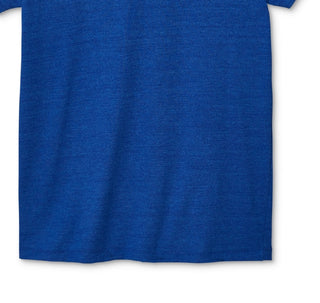 Camiseta Champion Powerblend Slim Fit Masculina com Logotipo Bordado Azul Tamanho Médio