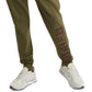 Calça de moletom Champion Powerblend Standard Fit com estampa de logotipo, verde, tamanho pequeno, masculina