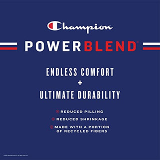 Moletom com capuz Champion Powerblend Logo Graphic Masculino Azul Tamanho Grande