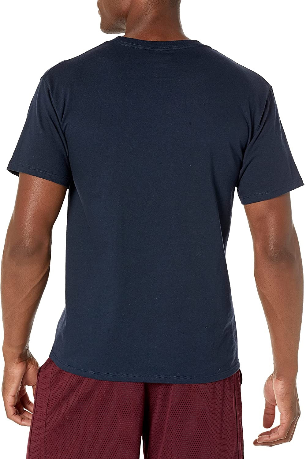 Camiseta Champion Masculina Classic Standard-Fit com Logo Gráfico Azul Tamanho GG