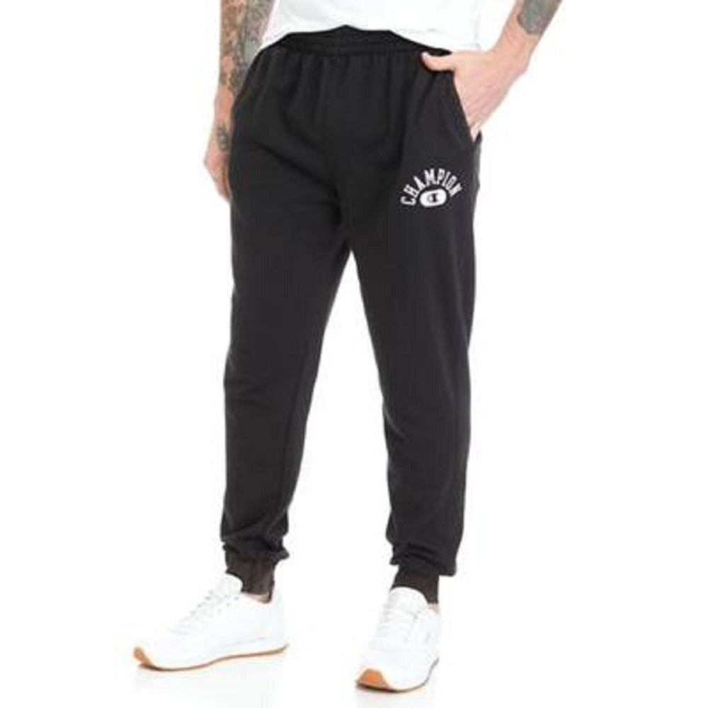 Calça jogger Champion Vintage Wash Varsity Masculina Preta Tamanho X-G