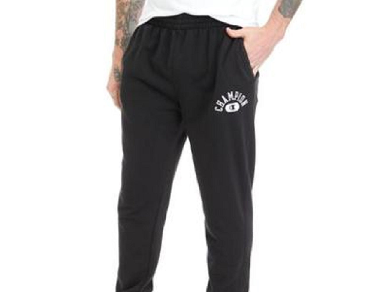 Calça jogger Champion Vintage Wash Varsity Masculina Preta Tamanho X-G