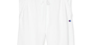Calça de moletom Champion Powerblend Jogger feminina, branca, tamanho X-G