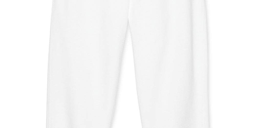 Calça de moletom Champion Powerblend Jogger feminina, branca, tamanho X-G