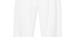 Calça de moletom Champion Powerblend Jogger feminina, branca, tamanho X-G