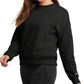 Moletom com capuz Champion Powerblend Fleece feminino, preto, tamanho pequeno