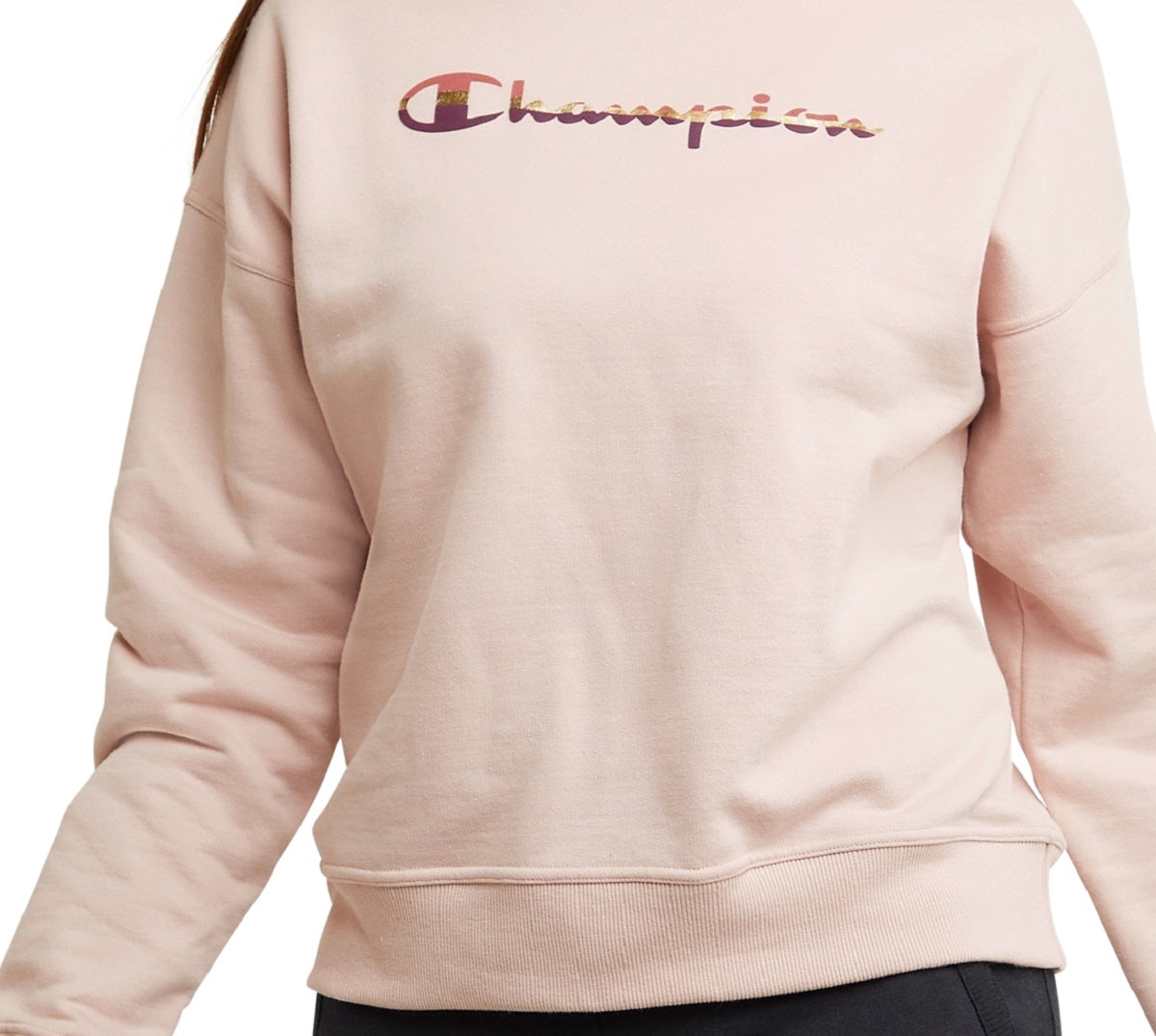 Moletom com capuz Champion Powerblend feminino rosa tamanho GG