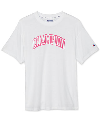 Camiseta feminina Champion Powerblend grande, branca, tamanho XX-G
