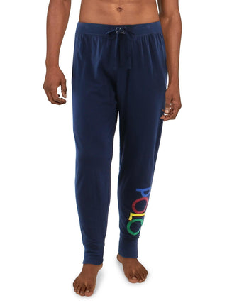 Calça de moletom slim masculina Ralph Lauren azul tamanho extragrande