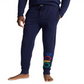 Calça de moletom slim masculina Ralph Lauren azul tamanho extragrande