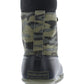 Botas de pato camufladas vintage masculinas à prova de intempéries, sapatos verdes, tamanho 8M