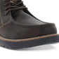 Botas Chukka de couro sintético vintage à prova de intempéries para homens, pretas, tamanho 9 M
