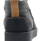 Botas Chukka de couro sintético vintage à prova de intempéries para homens, sapatos pretos, tamanho 13M