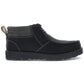 Botas Chukka de couro sintético vintage à prova de intempéries para homens, sapatos pretos, tamanho 13M