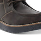 Botas Chukka de couro sintético vintage à prova de intempéries para homens, sapatos marrons, tamanho 8