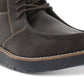 Botas Chukka de couro sintético vintage à prova de intempéries para homens, sapatos marrons, tamanho 9M