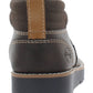 Botas Chukka de couro sintético vintage à prova de intempéries para homens, sapatos marrons, tamanho 13M