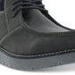Botas Chukka de couro sintético vintage à prova de intempéries para homens, sapatos pretos, tamanho 10M
