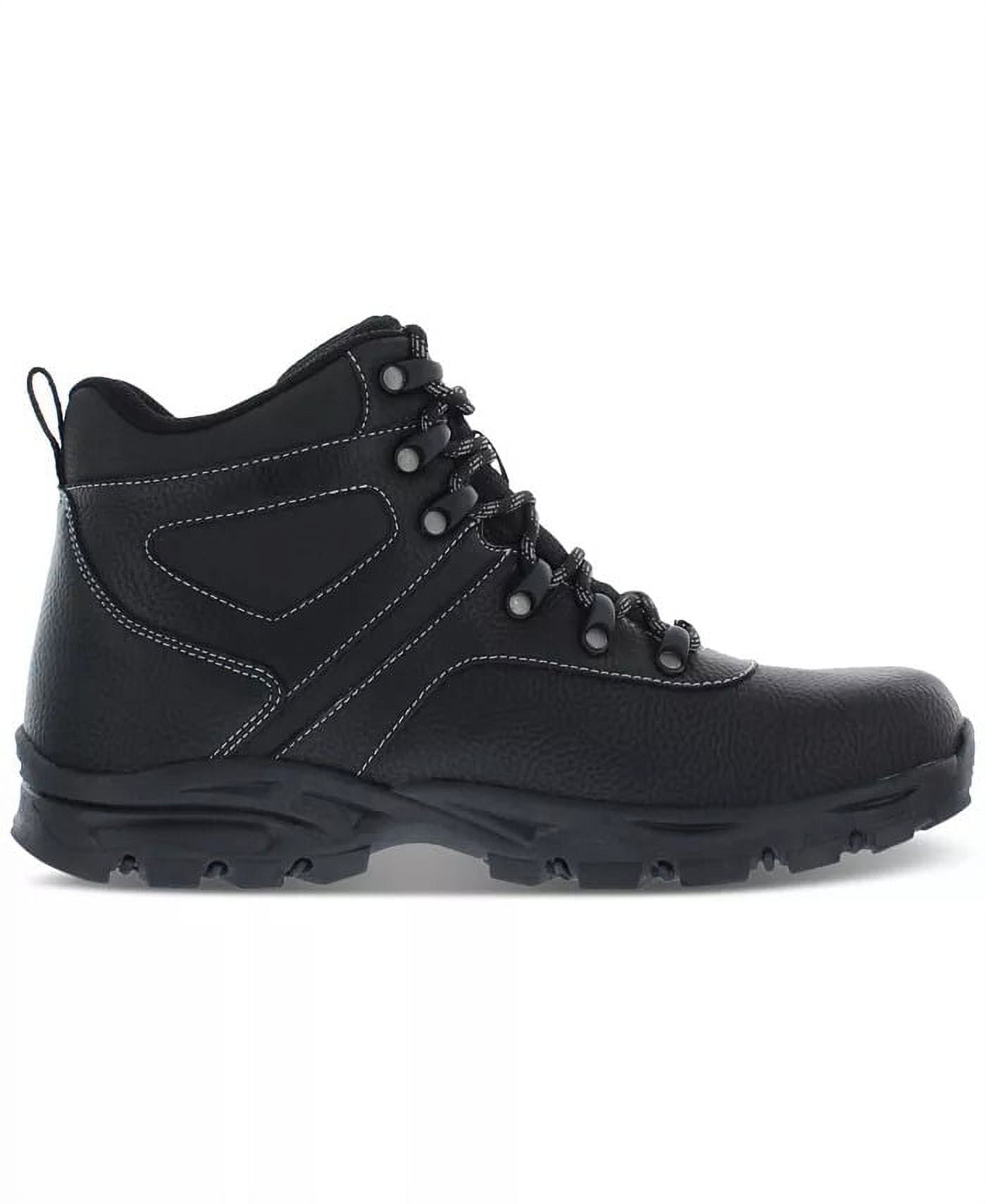 Botas de couro sintético vintage para caminhada masculinas à prova de intempéries, tamanho 12M