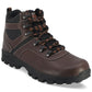 Botas de caminhada vintage masculinas de couro sintético à prova de intempéries, tamanho marrom 9M