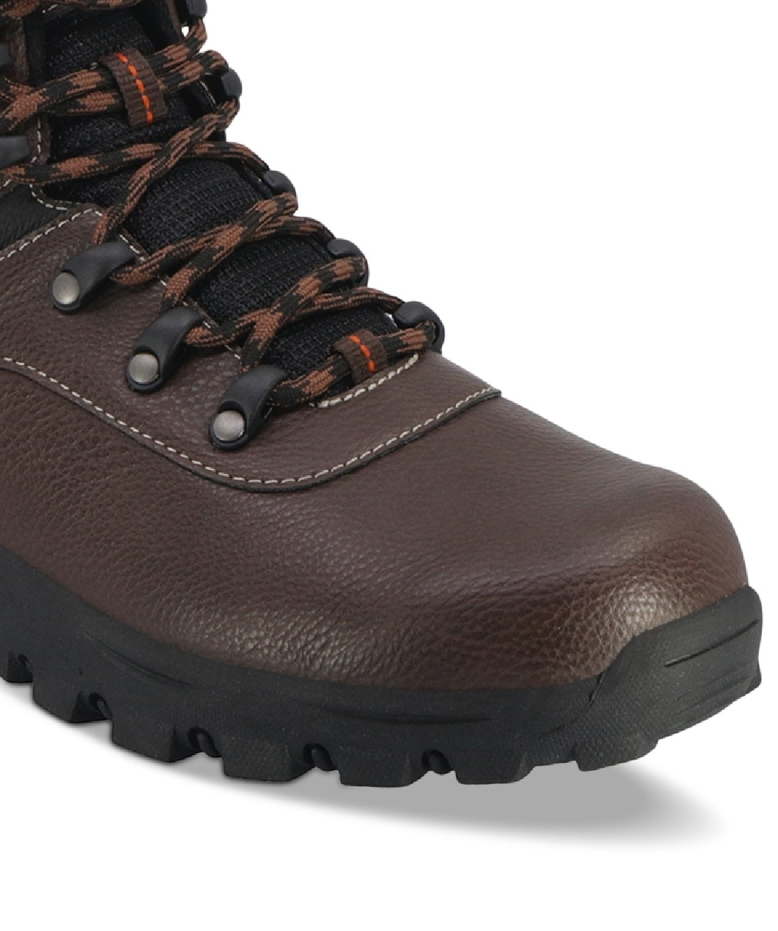 Botas de caminhada vintage masculinas de couro sintético à prova de intempéries, marrom, tamanho 11 M