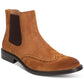 Kenneth Cole Reaction Masculino Perfurado Comfort Knock Wingtip Toe Salto Bloco Chelsea Marrom Tamanho 13 M