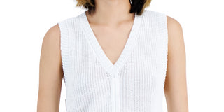 Suéter com decote em V e frente franzida Sugar Moon Junior's, tamanho X-S