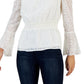 Blusa feminina Willow Drive com ombros descobertos e cintura franzida, branca, tamanho extragrande