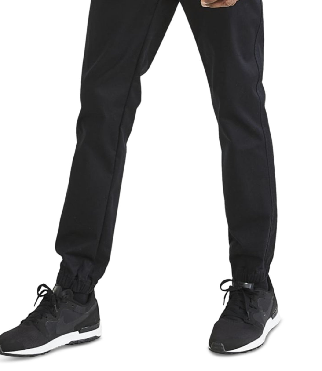 Calça de corrida Dockers Ultimate Slim Fit masculina, preta, tamanho grande