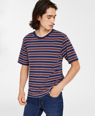 Levi S Men's Relaxed Striped T-Shirt Blue Size Medium