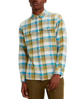 Camisa Levi's Classic Worker Relaxed Fit Masculina Marrom Tamanho Médio