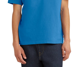 Camiseta Levi's Masculina Relaxed Fit Crewneck com Estampa de Pôster e Logotipo Azul Tamanho XX-G