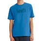 Camiseta Levi's Masculina Relaxed Fit Crewneck com Estampa de Pôster e Logotipo Azul Tamanho XX-G