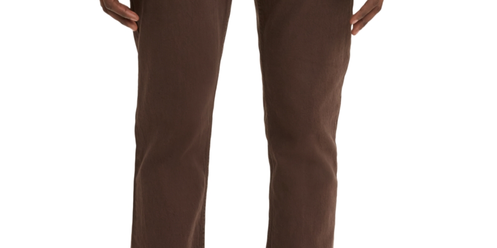 Calça jeans Levi's 511 Slim Fit Eco Ease masculina, marrom, tamanho 34