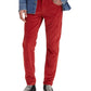 Calça jeans Levi's 512 Slim Tapered Fit Veludo cotelê masculina vermelha tamanho 33x32