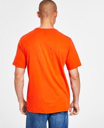 Camiseta Levi's Masculina Relaxed Fit Manga Curta Estampada Laranja Tamanho XXG